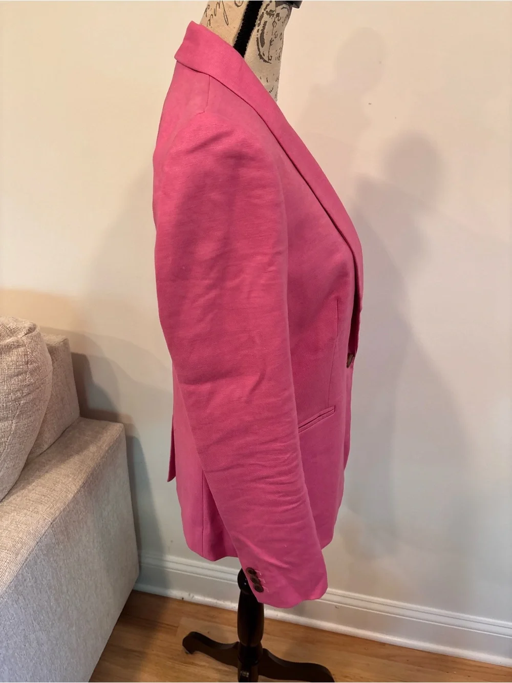 J.Crew Parke blazer in a vibrant hot pink linen blend size 2T